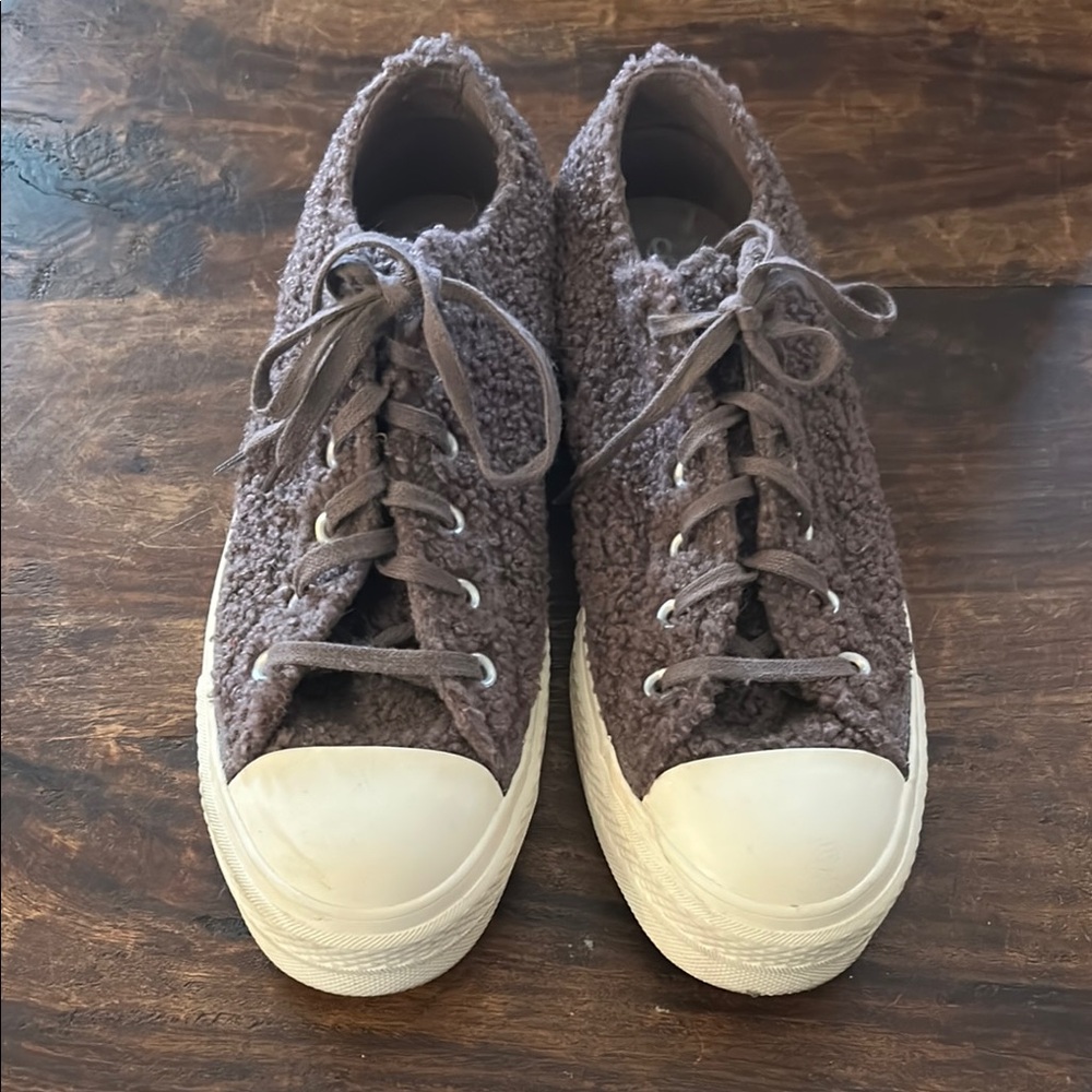 Converse All Star Fuzzy lilac/purple platform Sneakers